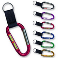 Metal Carabiner with Key Ring Attachment